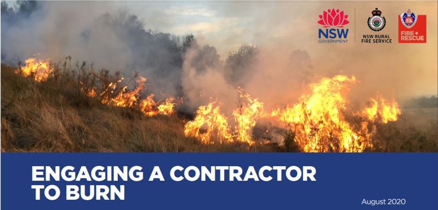 Engaging a contractor to burn